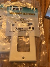 Lot of 5- Panduit Single Gang Rectangular Cover Plate - Unopened CPGIW picture