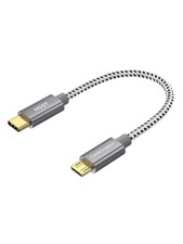 CableCreation Short Braided USB C to Micro Cable, 480Mbps 0.65FT, Grey picture