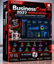 BusinessCore 2027 Premium Business Management Software Windows 10/11 CD NEW picture