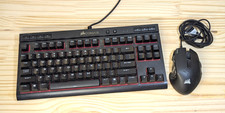 USED - Corsair Lot: K63 Mechanical Keyboard (Red LED) and Scimitar Pro Mouse picture