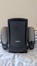 Dell A425 2.1 Channel Wired Speaker System w/ Subwoofer 3.5mm AC Black/Silver picture