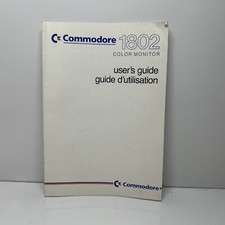 COMMODORE 1802 Color Monitor User's Guide vintage computer reference book picture