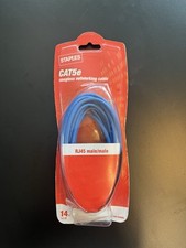 ⭐️⭐️⭐️⭐️⭐️ RCA CAT5e 100MHz Network Ethernet Cable 14ft Blue  picture