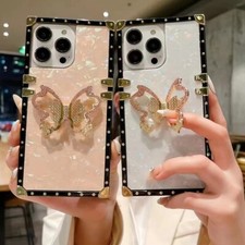 Diamond Butterfly Stand Cover Case For OPPO Reno 13 14 A60 A40 A5 A3 A17 A58 A57 picture