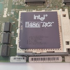 Intel SX750 WORKS i486 DX2-66 A80486DX2-66 CPU Processor Socket 3 Vtg picture