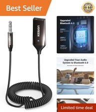Compact Bluetooth 6.0 Adapter for 3.5mm AUX with Easy Plug & Play Installation picture