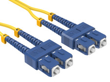 5m OS2 SC to SC UPC Duplex Corning Fiber Optic Cable SingleMode 9/125 OFNR Ra... picture