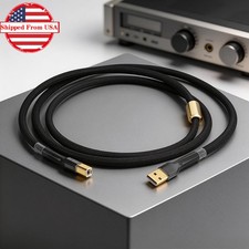OCC Pure Copper Cord USB 2.0 Cable A-B DAC Decoder Data Wire Type A to Type B picture