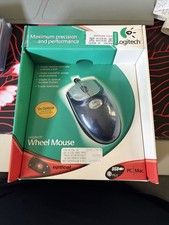VTG Logitech wheel mouse 2x optical Blue 2001 picture