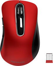 2.4G Wireless Mouse, 1400 DPI Mobile Optical Cordless Mouse with USB Receiver, P picture