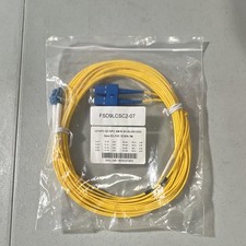 7M 23FT LC UPC to SC UPC Duplex Single Mode Fiber Optic Cable OS2 9/125 New picture