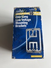 Leviton C0224-CP One-Gang Low Voltage Mounting Brackets 9 Pieces Open Box picture