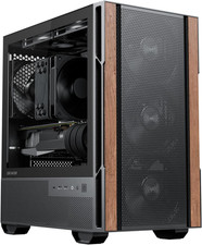 Okinos Genuine Walnut Wood Micro ATX Case, MATX PC Case with 4 × 120Mm 3 Pin Non picture