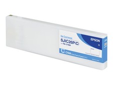 Epson SJIC26P C Ink Cartridge Cyan ColorWorks C7500 C33S020619 picture
