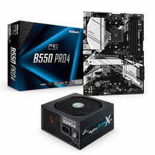 ASRock B550 Pro4 + FSP HYDRO PTM X PRO 1000W Bundle picture