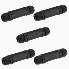 M22Z Shielded RJ45 Cat6 Double Head Waterproof Connector Ethernet Plug 5 PCS picture