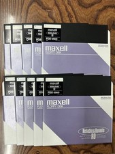 MAXELL FD2-256D 8 Inch Floppy Disk 10 Pack Reliable and Durable Retro PC picture