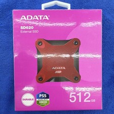 ADATA SD620 External SSD 512GB Red Durable PS5 Xbox Series X/S Compatible picture