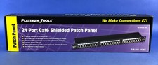 Platinum Tools 24 Port Cat6 Shielded Patch Panel PN: 668-24C6S - NEW picture