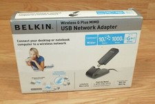 Genuine Belkin (F5D9050) Wireless G Plus Mimo USB Network Adapter **READ**  picture