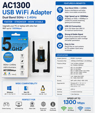 Fast Dual Band WiFi USB Adapter – Upgrade Your Connection Instantly picture