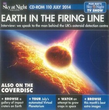 BBC Sky at Night CD-ROM, Earth in the Firing Line, #110 July 2014, Windows, Mac picture