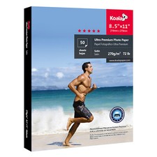 Koala Satin Photo Paper 8.5x11 72lb for Inkjet Printer Epson HP Heavy Weight picture