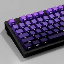 New OEM Profile Side Printed RGB Backlit Keycap 135 Key Gradient Purple Double S picture