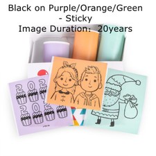 3Roll Phomemo Sticker Paper Colored 53mm Thermal Paper for M02/M03 Printer US picture