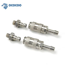 OCOCOO Self-Locking Water Stop 4MM ID M5/M6 Thread Laptop Water Cooling Fittings picture