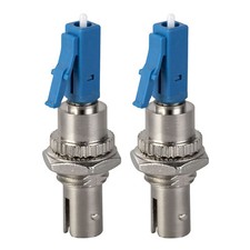 LC Male to ST Female Plug Fiber Optic Port Converter Single Mode 9/125 Connector picture