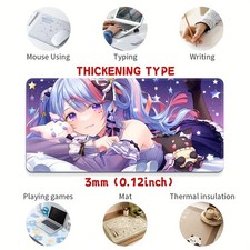 1pc, Anime Girl Pattern, 3mm Thickness, Rectangular Large Mouse Pad, Available picture