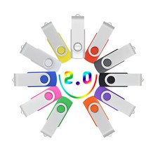 1-10pcs Lot 1GB-32GB Swivel USB Flash Drive Memory Stick Pen Drive USB 2.0 picture