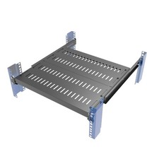 Adjustable 4-Post Server Shelf, Vented Design, Fits 16.5