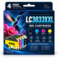 LC3033XXL Ink Cartridge 4Pack Compatible For LC3033 MFC-J805DW J815DW J955DWXL  picture