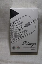 DIERYA x TMKB M1 SE White Wired Gaming Computer Mouse PC Competition RGB LED NEW picture