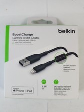 Belkin CAA002BT1MBK Lightning/USB Data Transfer Cable Braided 3.3FT IPhone picture