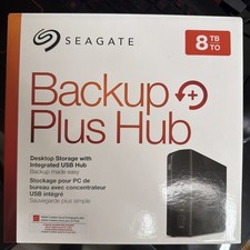 Seagate Backup Plus Hub 8 TB External Hard Drive - Black - External Storage x 1 picture