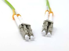 15M 100GB Om5 Multimode Duplex Fiber Optic Cable 50/125 LC Lime Green Patch Cord picture