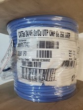 Southwire 300 ft. Blue 24/4 Solid CU CAT5e CMP (Plenum) Data Cable On Roll picture