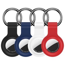 Compatible with AirTag Holder Case Keychain 4 Pack,for AirTag 2nd & 1st Gener... picture