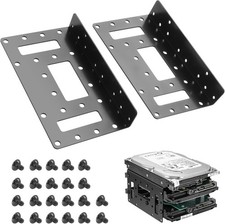 Internal Metal 2.5 To 3.5 Inch SSD HDD Hard Drive Mounting Bracket Tray 2 PCS picture