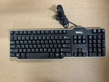 Dell L100 Wired USB Keyboard 0RH659 Full Size 104-Key US Layout Black picture