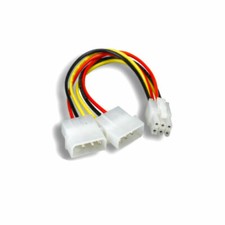 8 inch 18AWG GPU DC Power Cable 2x 5.25
