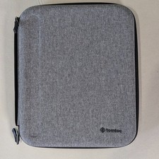 Tomtoc Tablet Portfolio Carrying Case Gray Impact Resistant Organizer picture