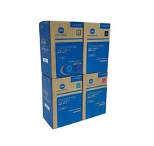 Genuine Konica Minolta TNP80 CMYK Toner Cartridges Set Bizhub C3320i / C3321i picture