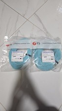 QTY 2 of FS.com OM3 50/125 Multimode Fiber Patch Cable - 50M Length - Brand New picture