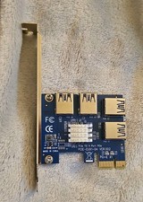 PCI-E 1x to 16x Riser Card PCI-Express 1 to 4 Slot PCIe USB3.0 Splitter 1 to... picture