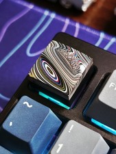 BEAUTIFUL Custom Genuine FORDITE Artisan Keycap Detroit Agate One of a Kind picture