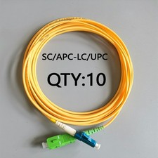 10pcs Fibre Optic 2M/3M/5M/10M(2.0/3.0mm)SC/APC To LC/UPC Simplex Mode picture